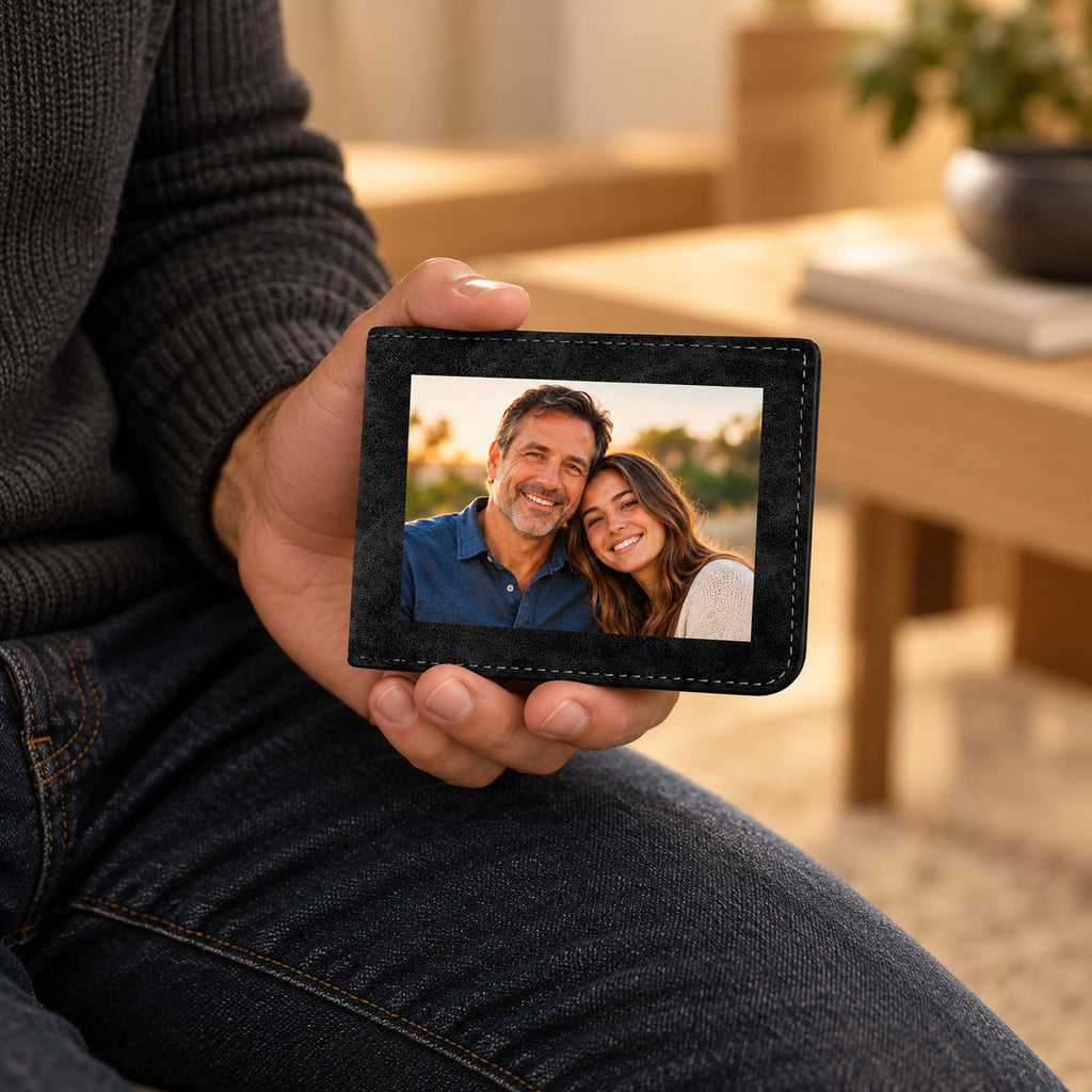 Personalized Photo Wallet – Custom Keepsake Gift for Him