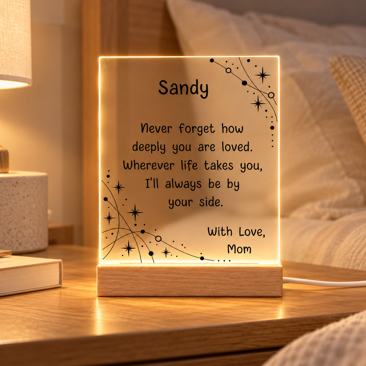 Personalized Constellation Night Light – Custom Name & Message