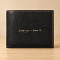 Actual Handwriting Wallet – Personalized Engraved Keepsake