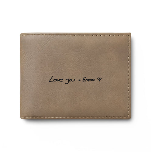 Actual Handwriting Wallet – Personalized Keepsake Wallet