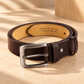 Personalized Engraved Leather Belt – Hidden Message Gift for Him