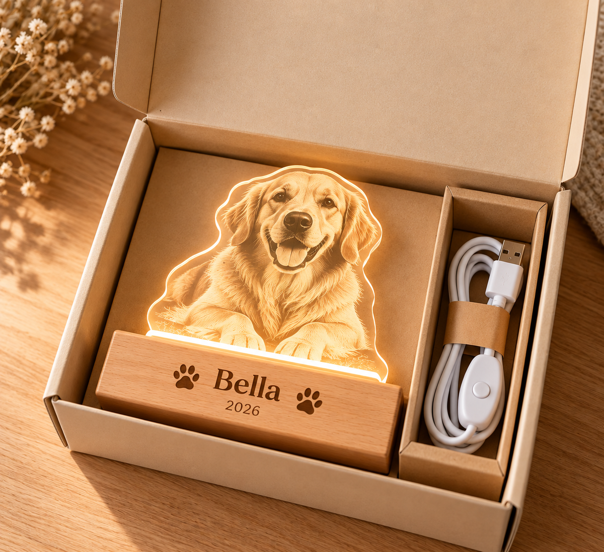 Custom Photo Night Light – Personalized Acrylic Keepsake