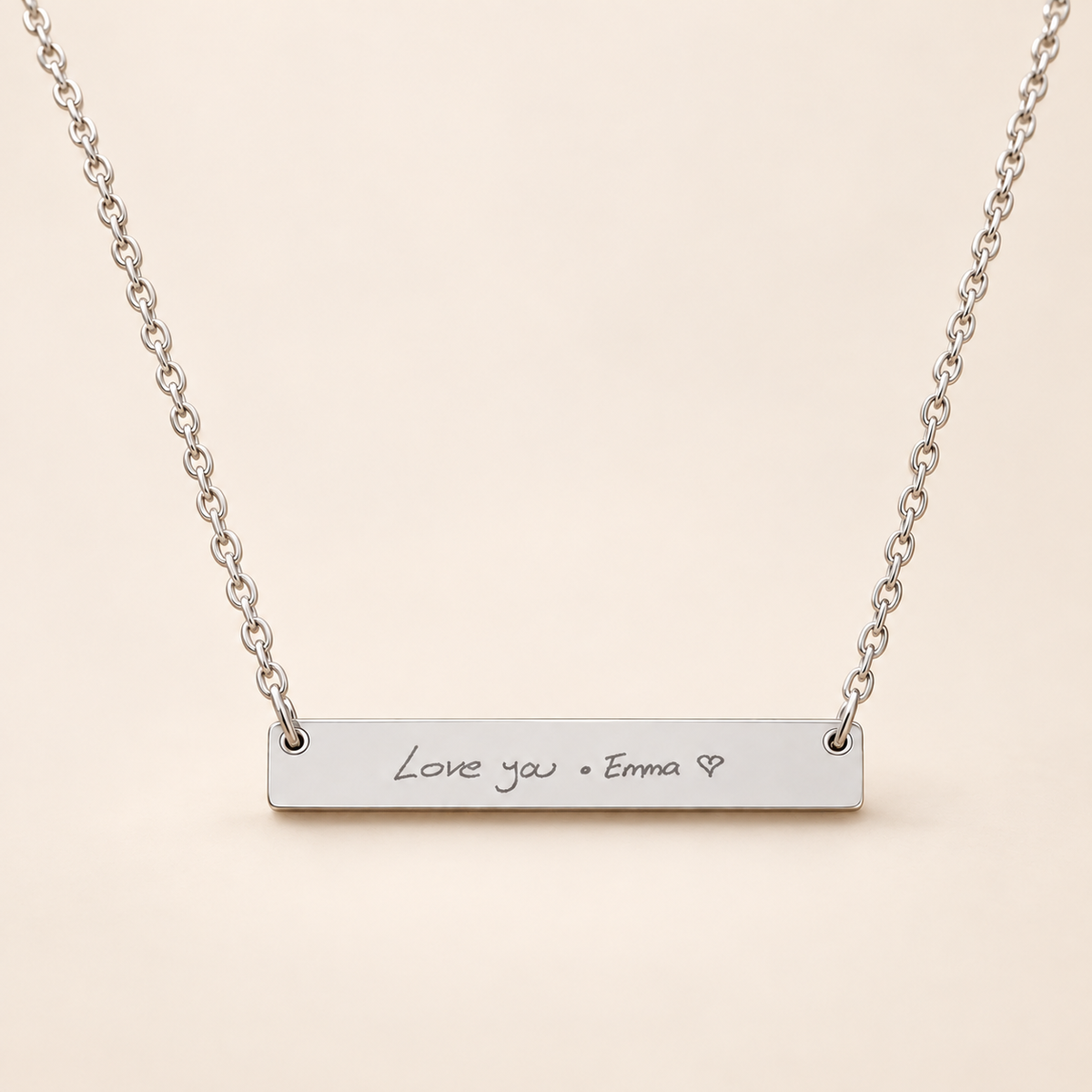 Actual Handwriting Necklace – Personalized Keepsake