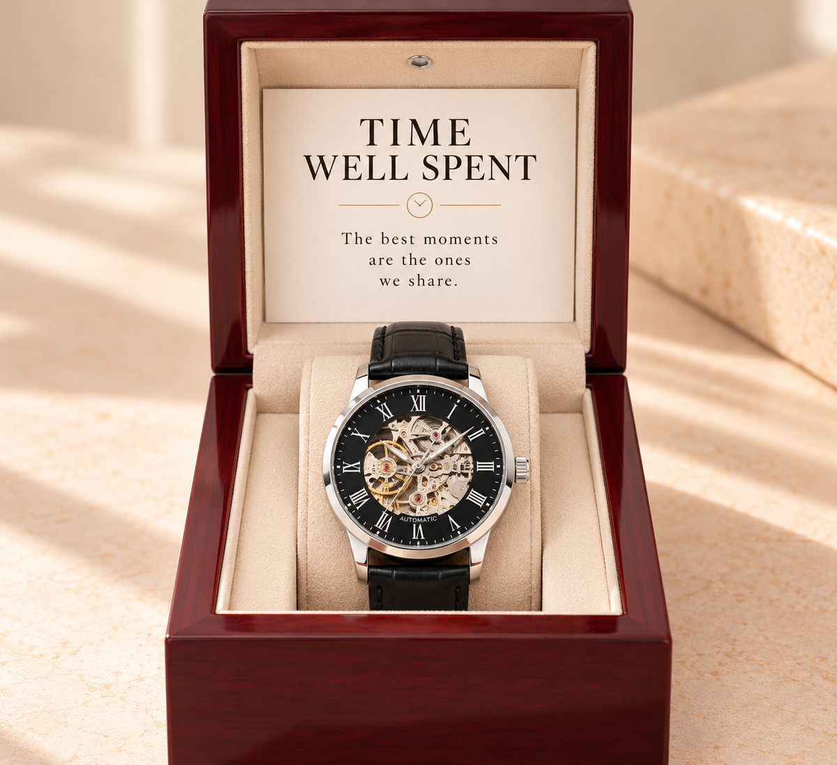 Time Well Spent – Automatic Skeleton Watch