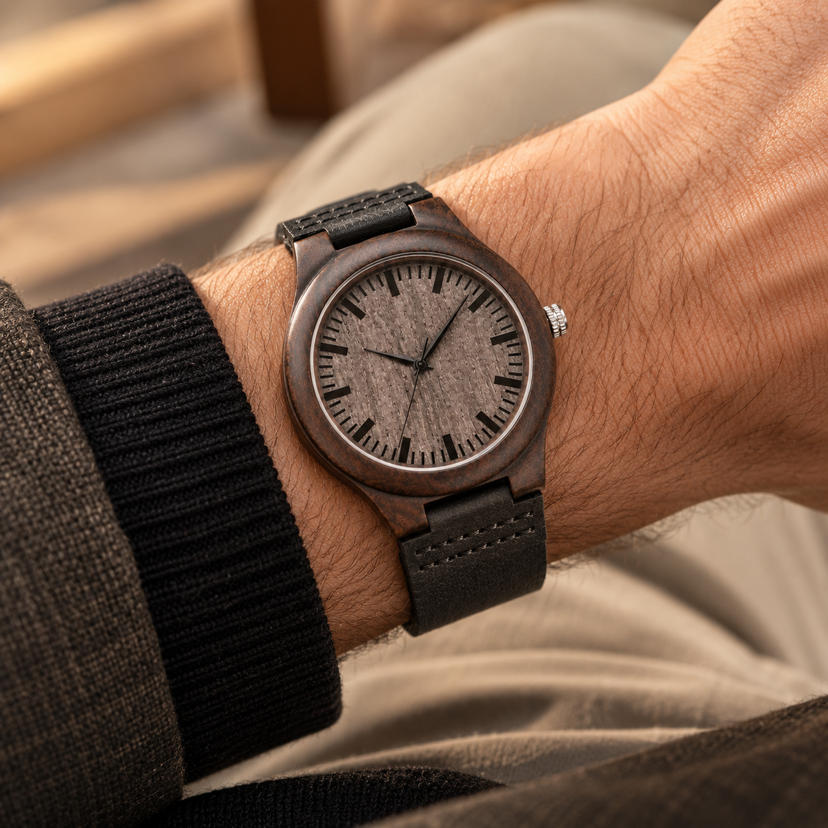 Every Moment With You Matters – Engraved Wooden Watch