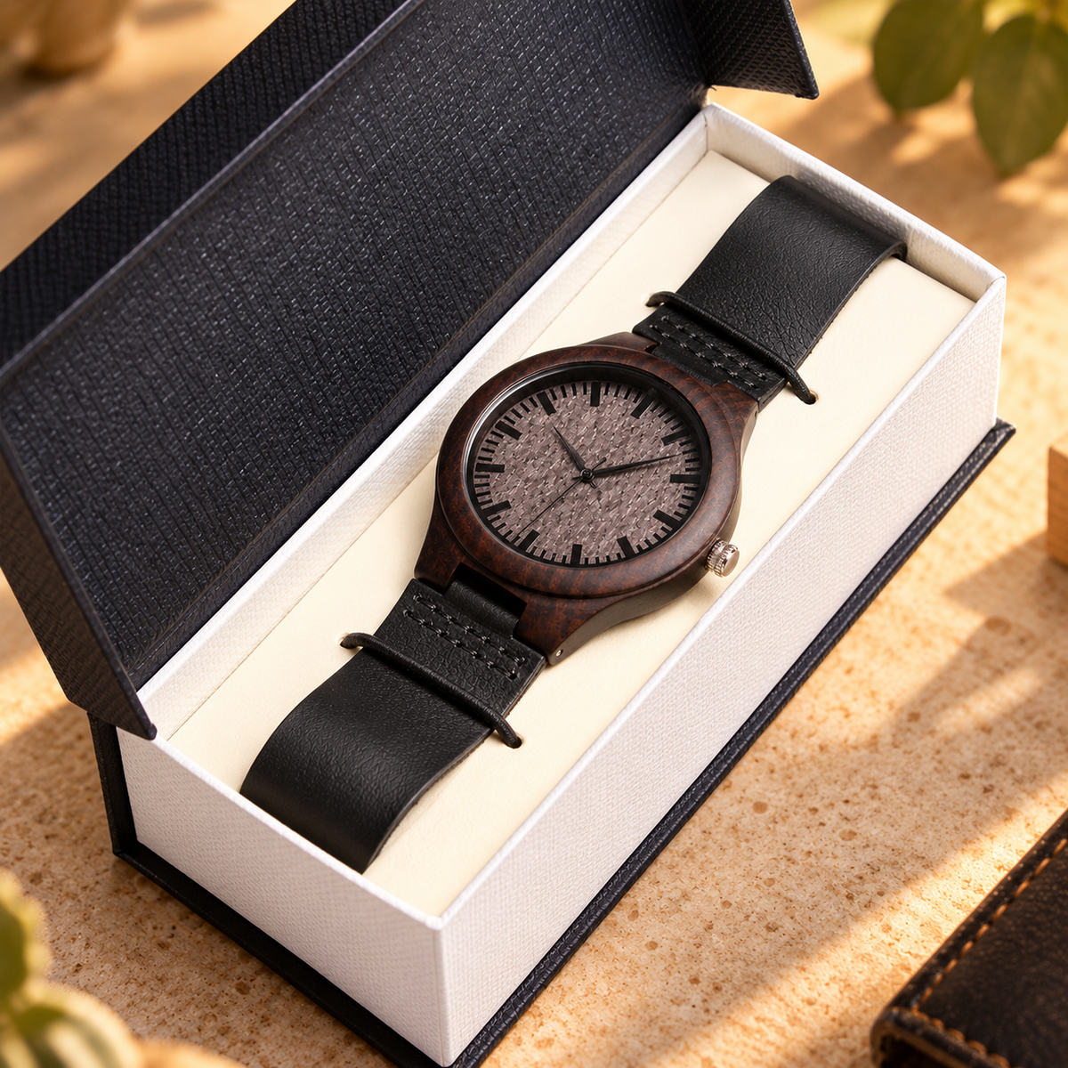 Every Moment With You Matters – Engraved Wooden Watch