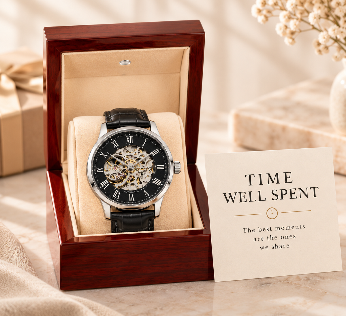 Time Well Spent – Automatic Skeleton Watch