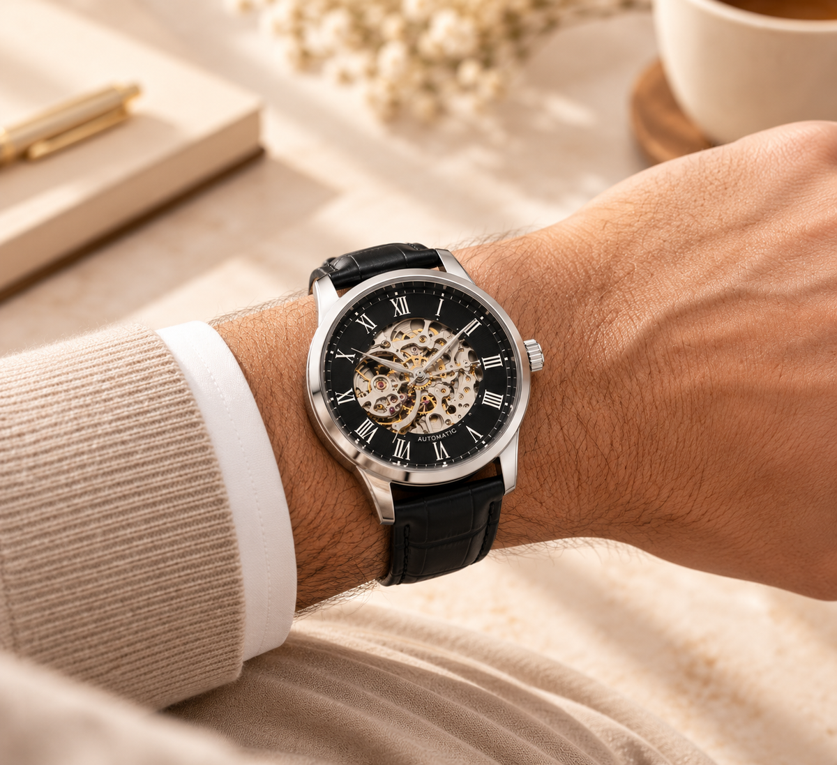 Time Well Spent – Automatic Skeleton Watch