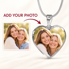 Personalized Photo Heart Necklace – A Memory Close to Your Heart