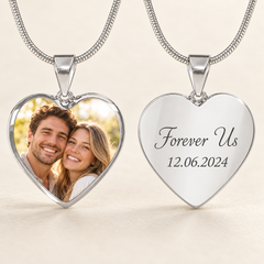 Personalized Photo Heart Necklace – A Memory Close to Your Heart