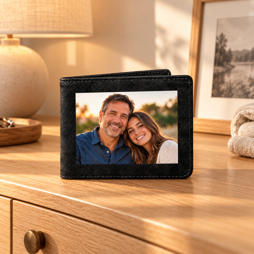 Personalized Photo Wallet – Custom Keepsake Gift for Him