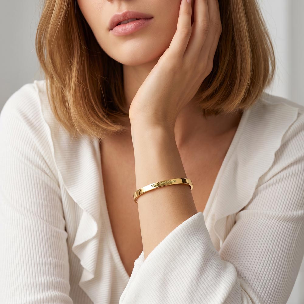 To My Daughter Engraved Cuff Bracelet – Love You Always