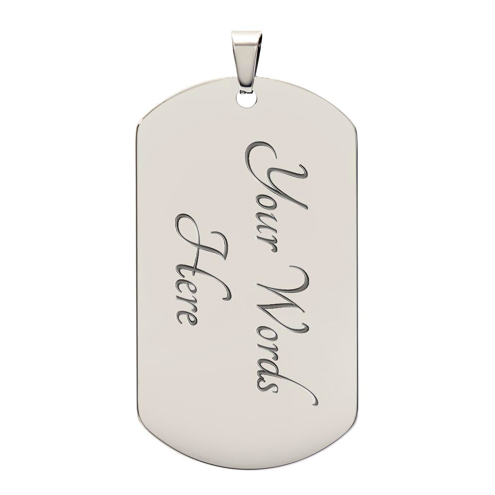 Dad To Be – Dog Tag Necklace – image 3