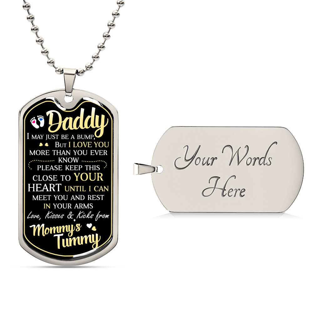 Dad To Be – Dog Tag Necklace – image 2