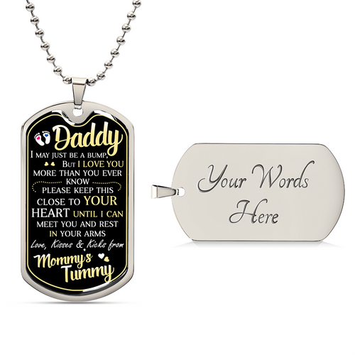 Dad To Be – Dog Tag Necklace – image 2