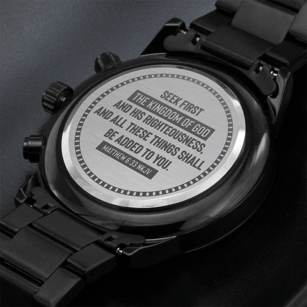 Seek First the Kingdom of God (Matthew 6:33) – Men's Watch – image 2