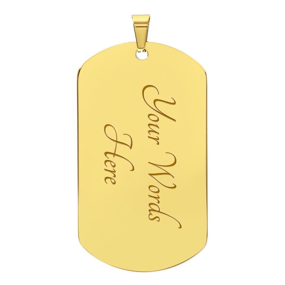 Dad To Be – Dog Tag Necklace – image 5