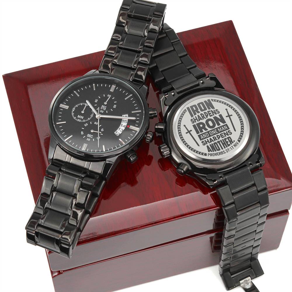 Iron Sharpens Iron (Proverbs 27:17) – Men's Watch – image 6