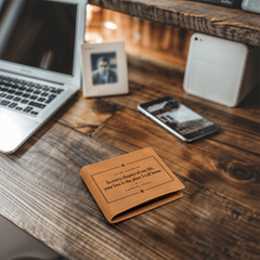 To My Husband - Forever Yours Leather Wallet