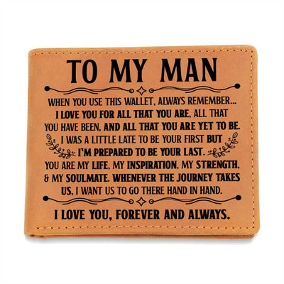 Gift for Him – Inspiration (Black) – Leather Wallet