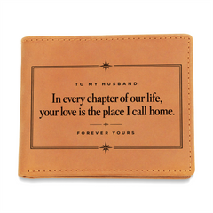 To My Husband - Forever Yours Leather Wallet