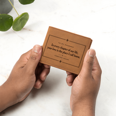 To My Husband - Forever Yours Leather Wallet