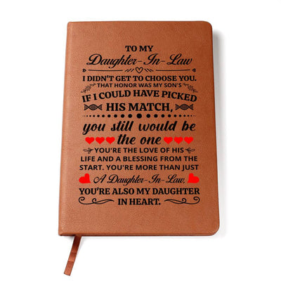 Gift for Daughter-in-Law – Honor – Leather Journal