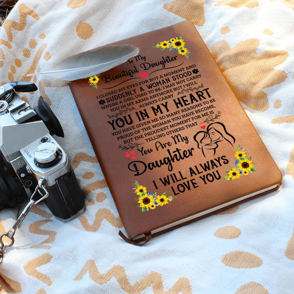 Gift for Daughter – Proud – Leather Journal – image 5