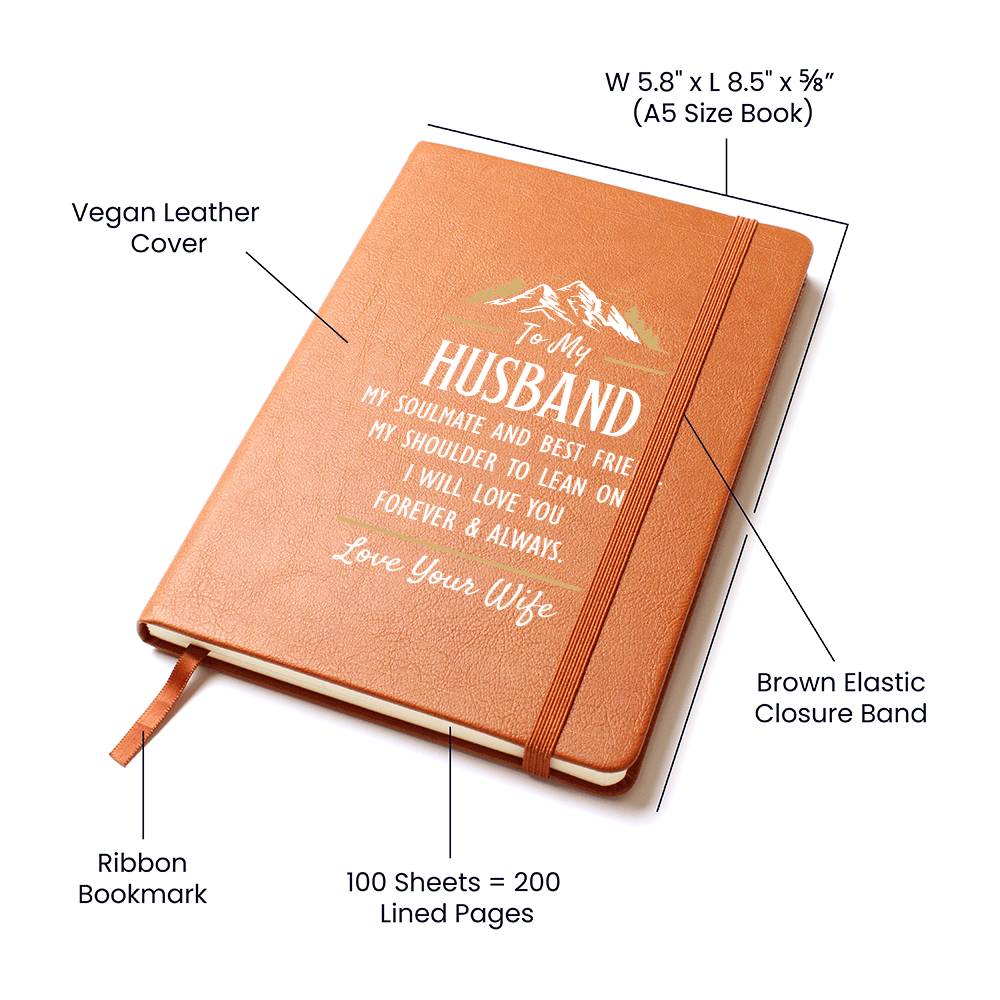 My Soulmate and Best Friend – Leather Journal – image 8