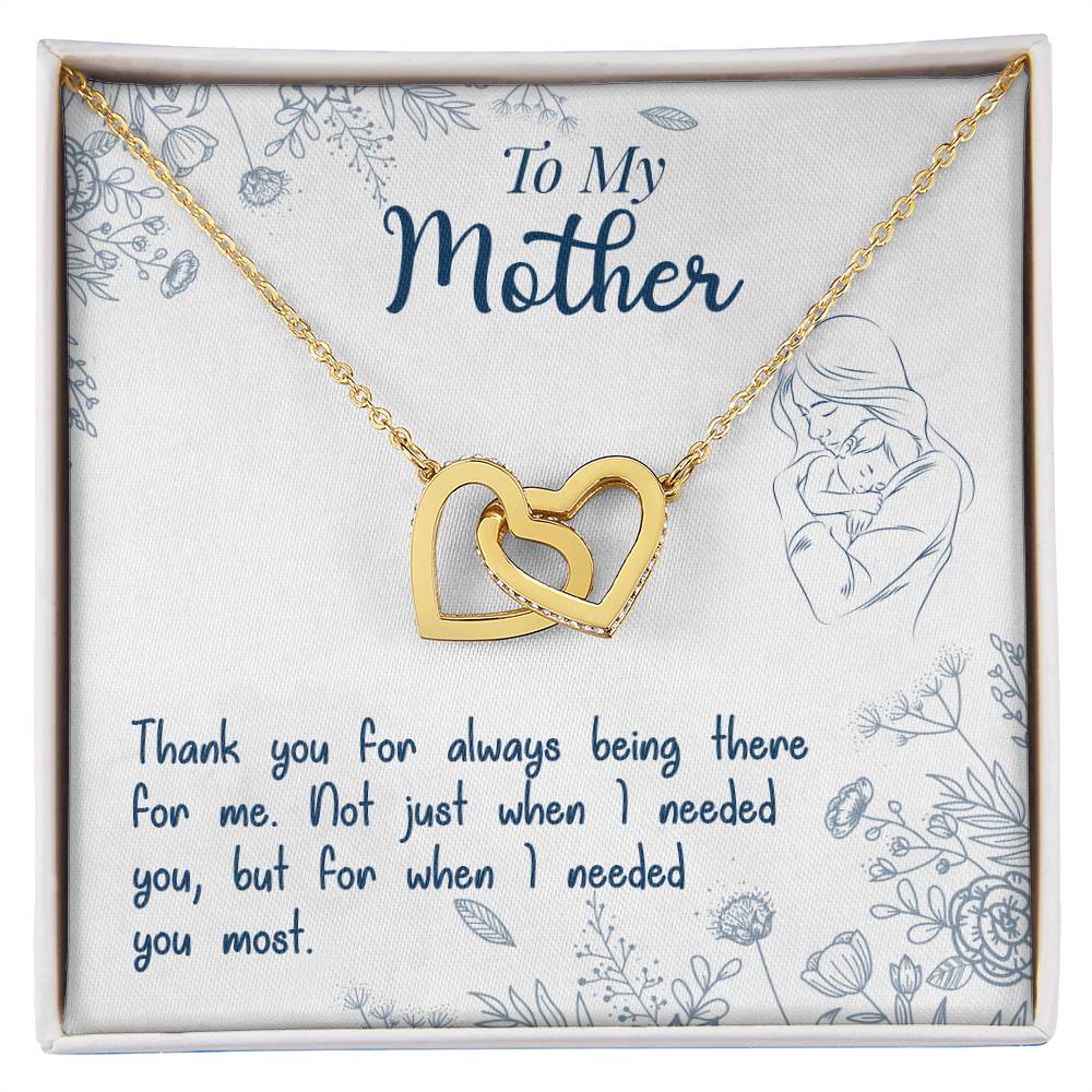 Thank You For Always Being There – Interlocking Hearts Necklace – image 2
