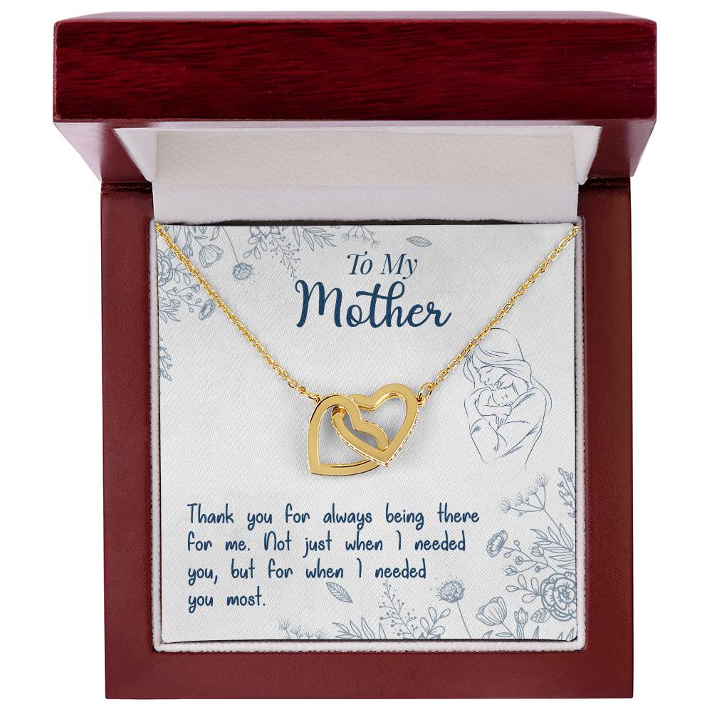 Thank You For Always Being There – Interlocking Hearts Necklace – image 6