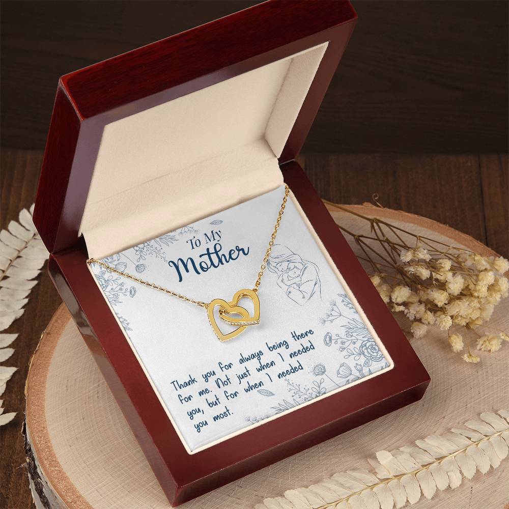 Thank You For Always Being There – Interlocking Hearts Necklace – image 7