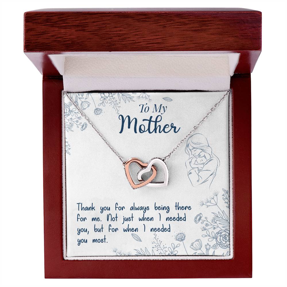 Thank You For Always Being There – Interlocking Hearts Necklace – image 4