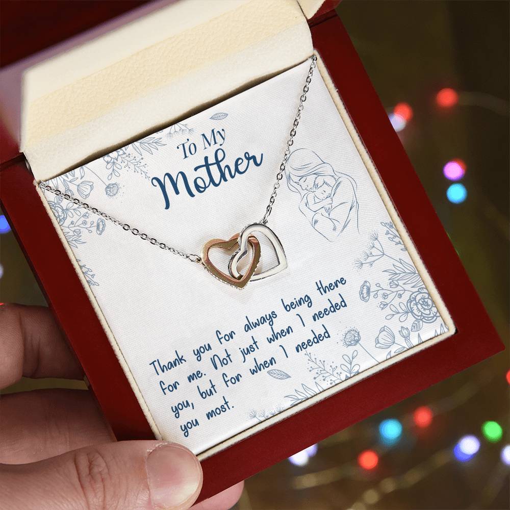 Thank You For Always Being There – Interlocking Hearts Necklace – image 5