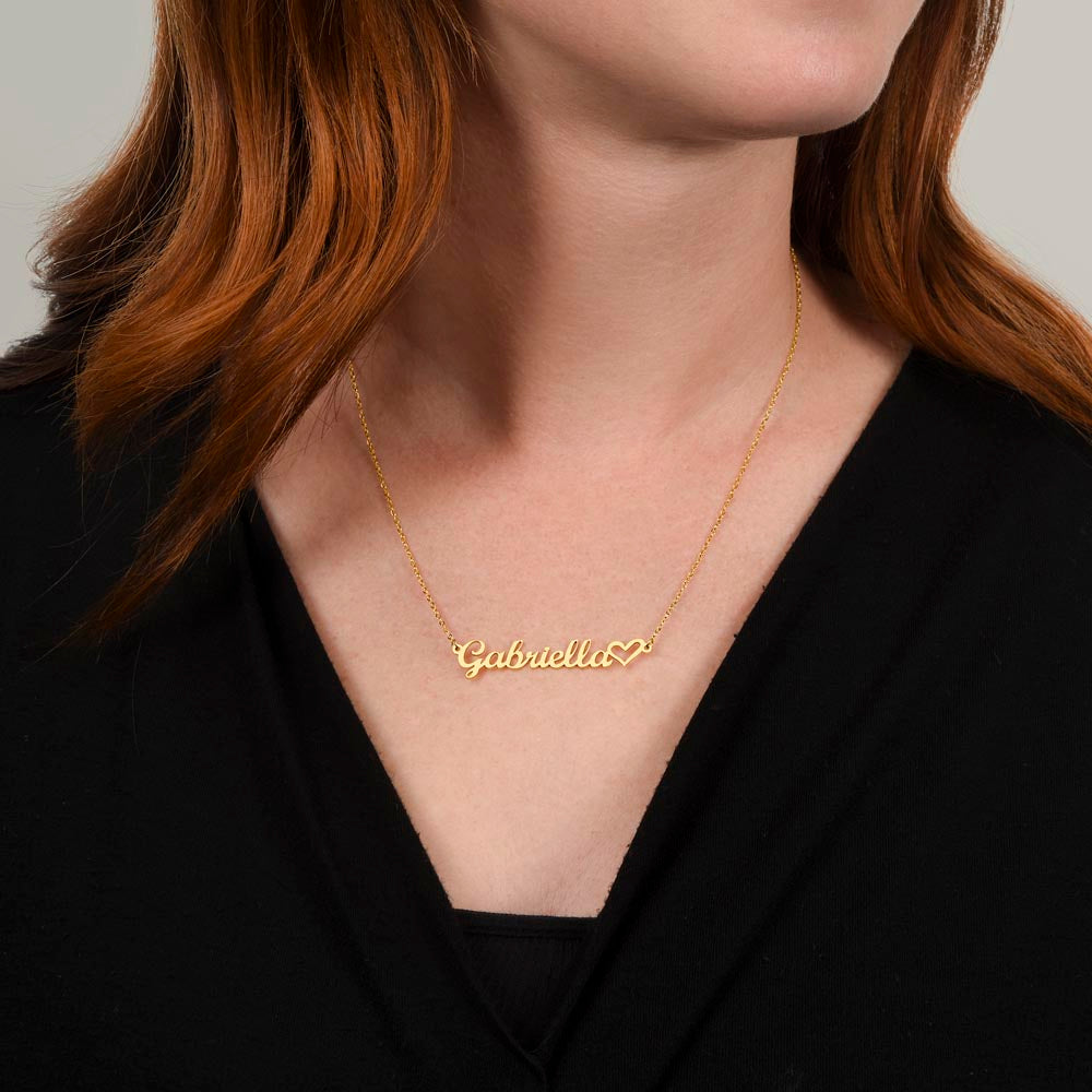 Classic Heart Style Name Necklace – image 5