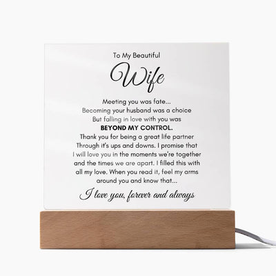 Gift for Wife – Fate – Acrylic Square