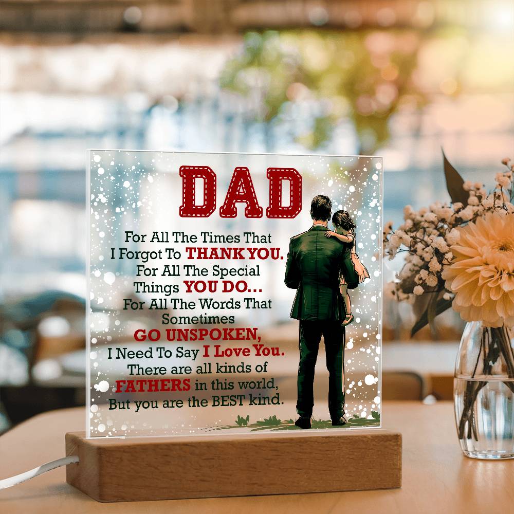 Thank You Dad – Acrylic Square – image 2