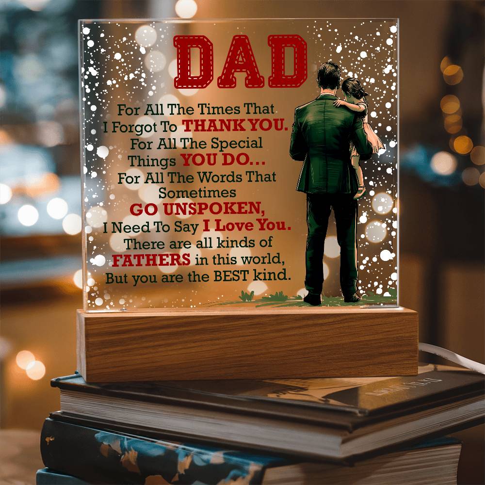 Thank You Dad – Acrylic Square – image 3