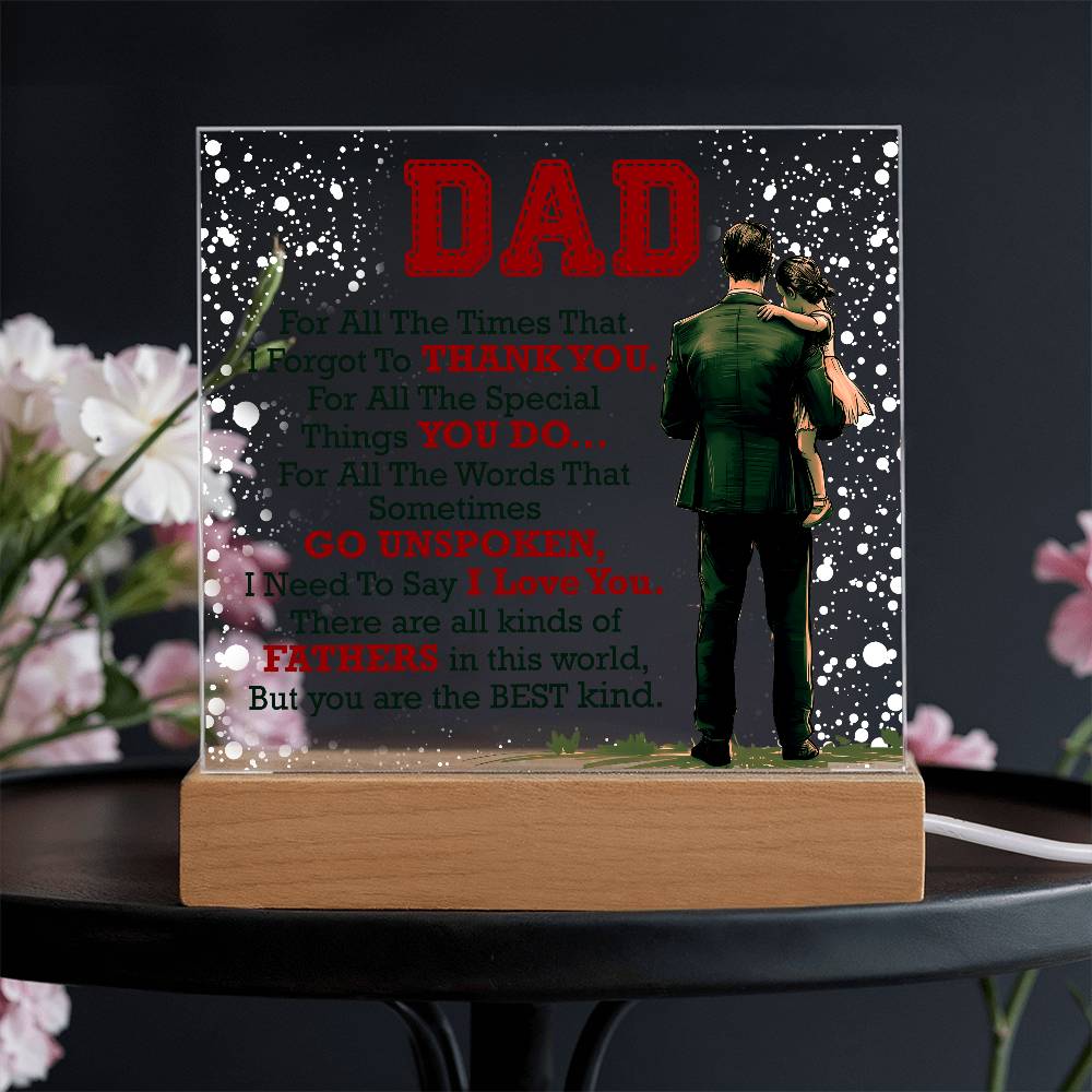 Thank You Dad – Acrylic Square – image 4