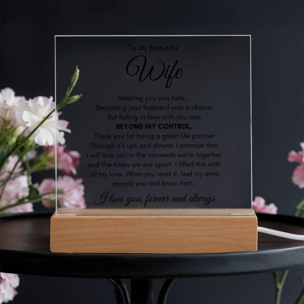Gift for Wife – Fate – Acrylic Square – image 4