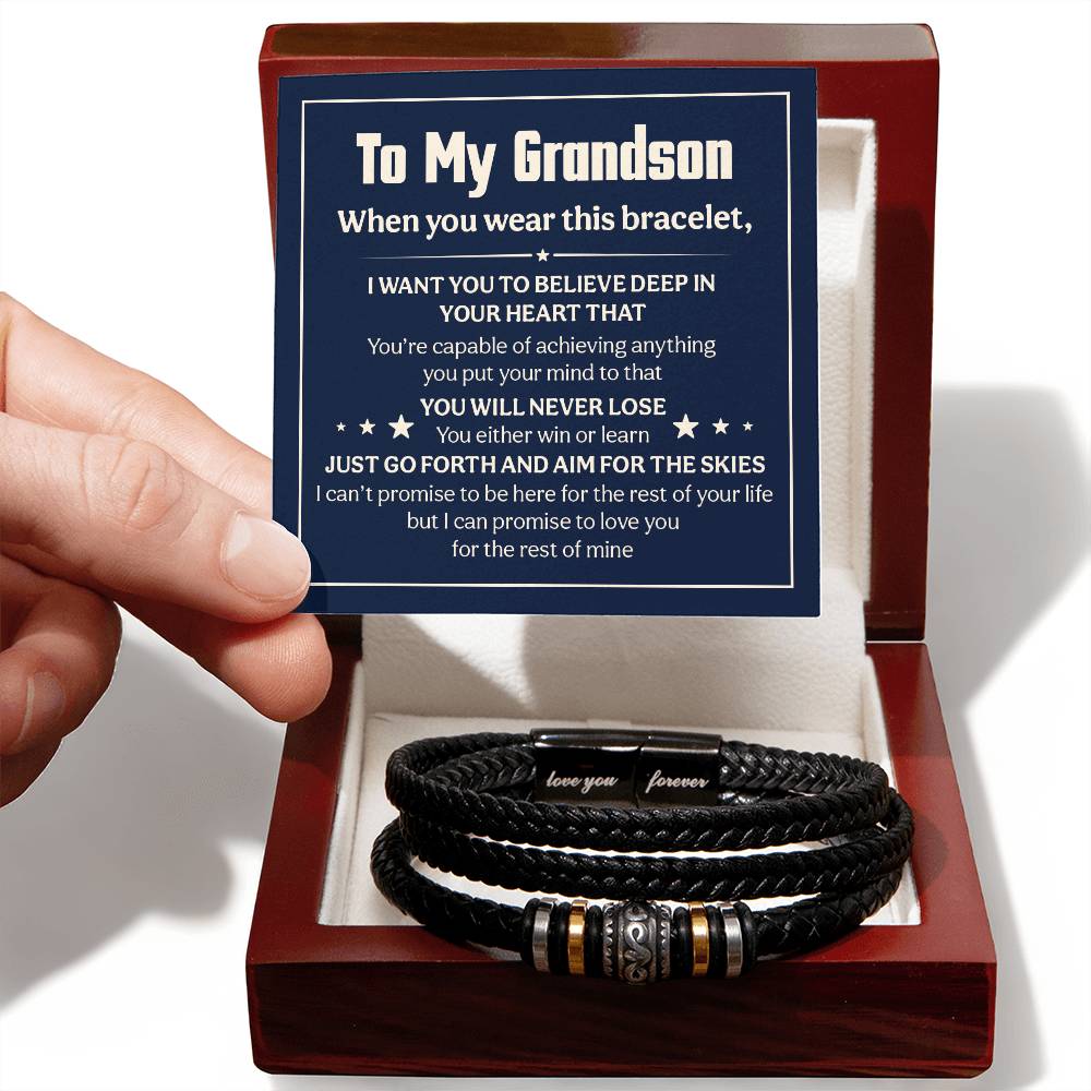 Love You Forever Will Never Lose (To My Grandson) – Bracelet – image 6