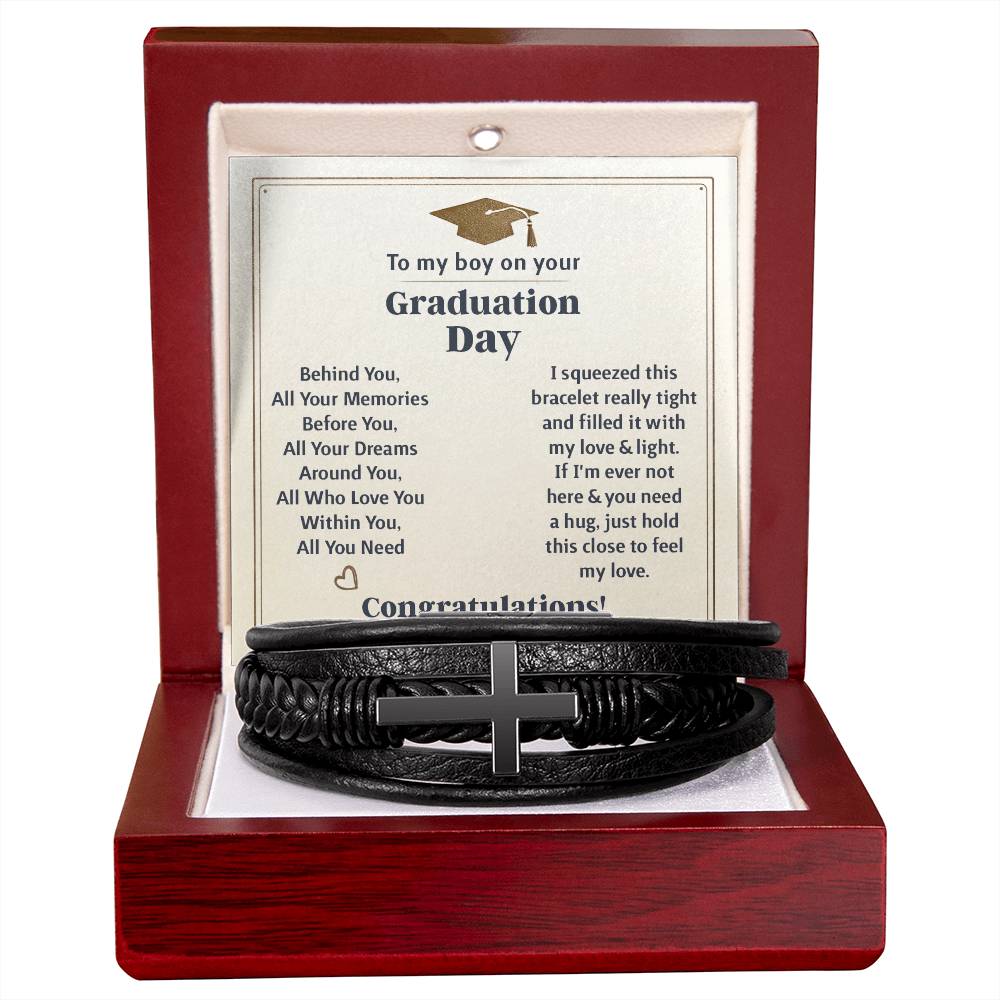 To My Boy Graduation Memories (Love You Forever) – Cross Bracelet – image 5