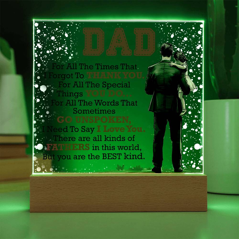 Thank You Dad – Acrylic Square – image 6