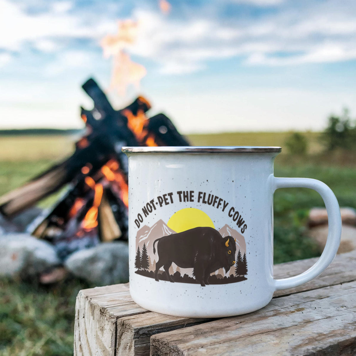 Fluffy Cows – Camping Mug – image 3