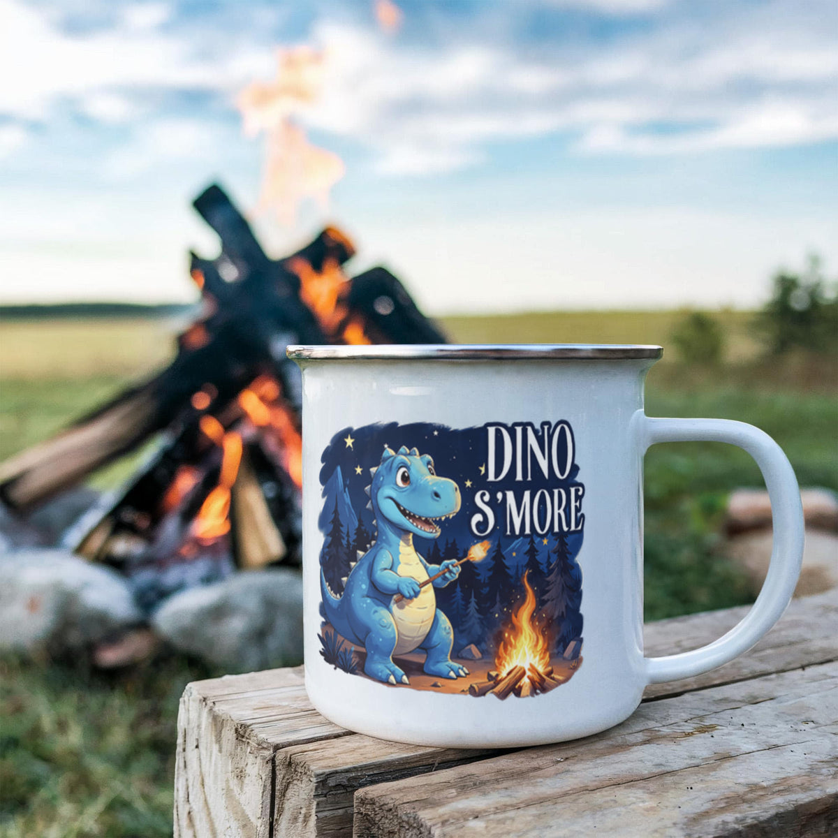 Dino Smores – Camping Mug – image 4