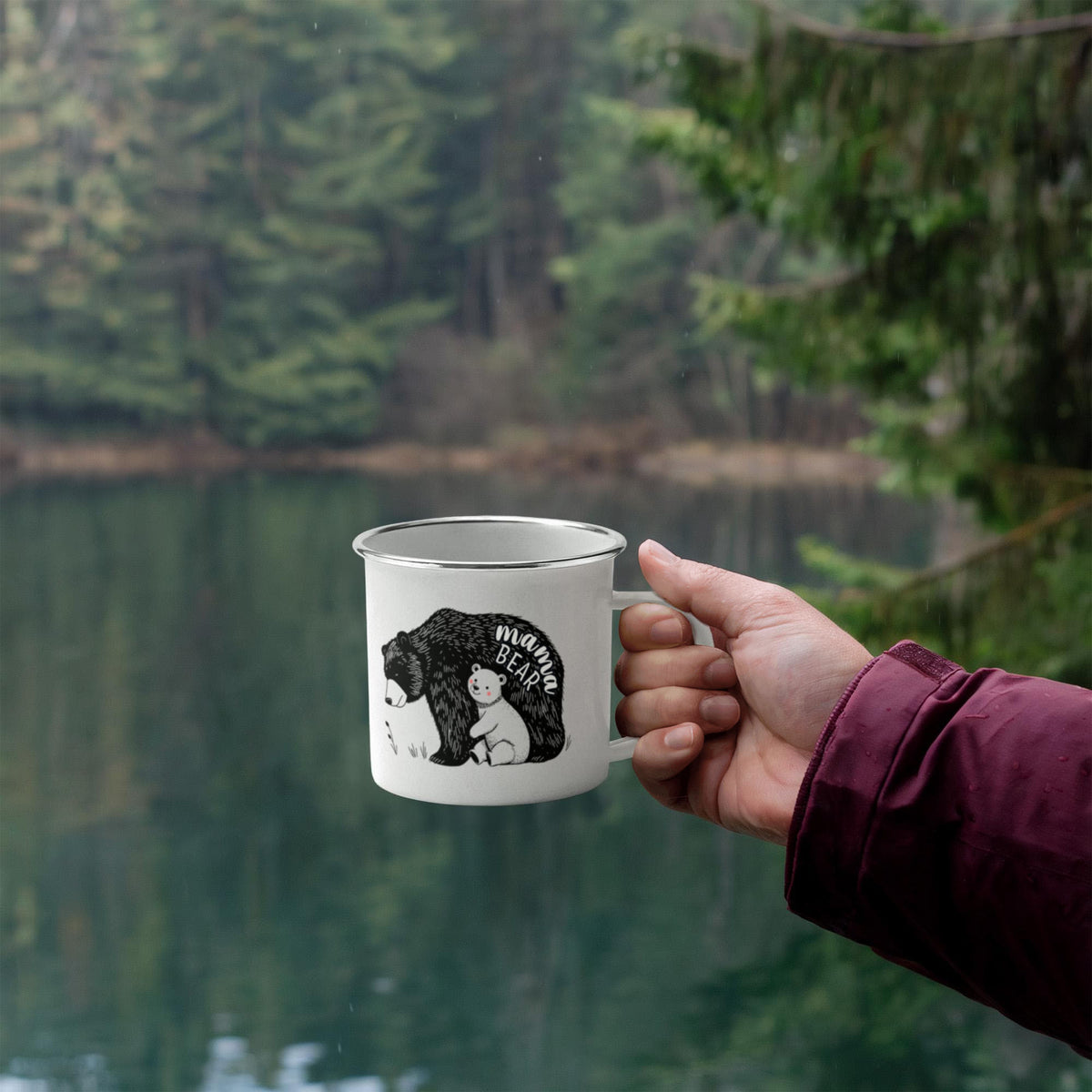 Mama Bear – Camping Mug – image 2