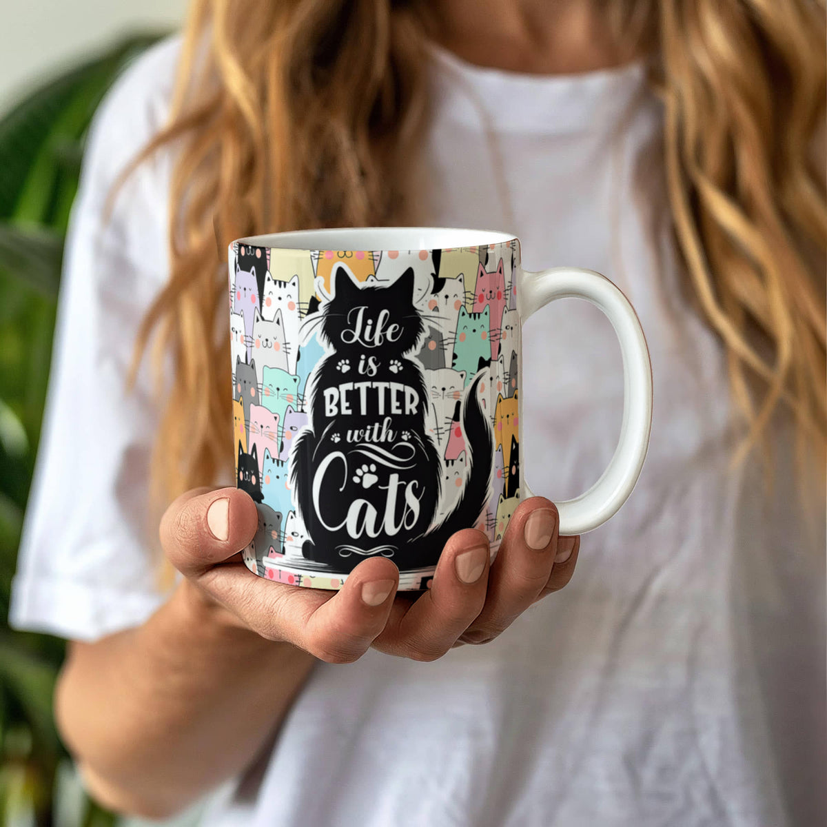 Life Is Better With Cats – Ceramic Mug – image 3
