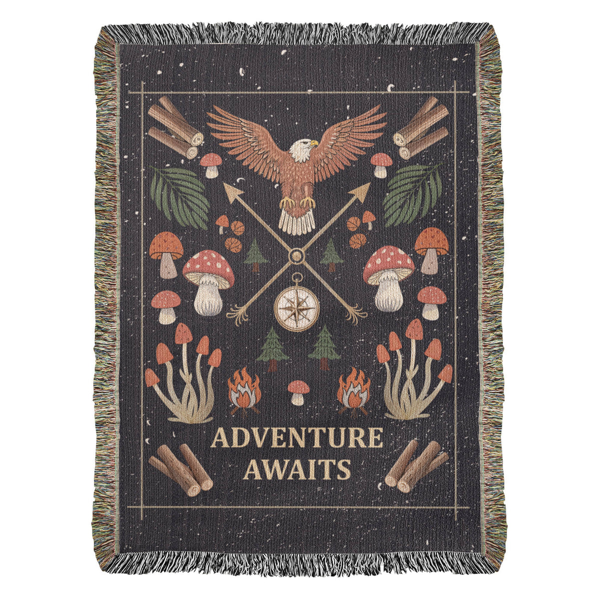 Adventure Awaits – Woven Blanket