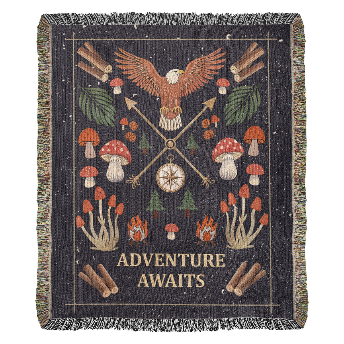 Adventure Awaits – Woven Blanket – image 2
