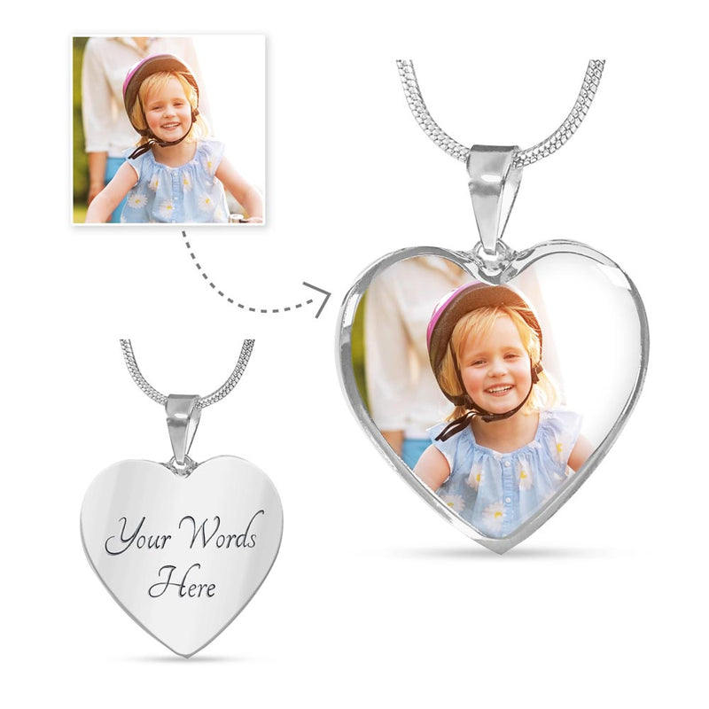 Personalized Photo Heart Necklace – A Memory Close to Your Heart